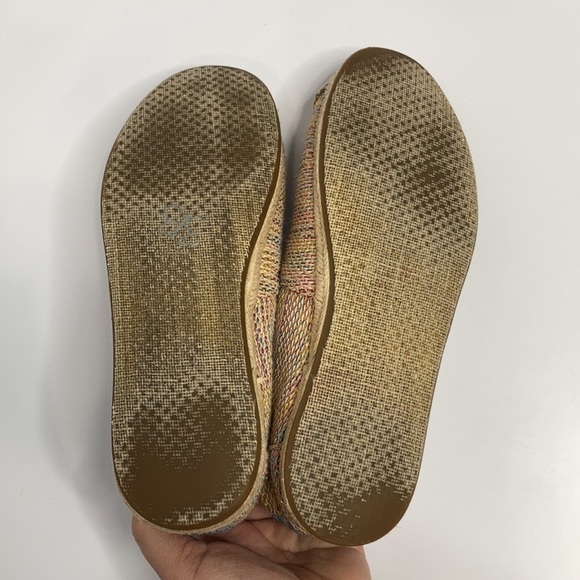 Toms iridescent burlap espadrille slip on shoes size 7.5 - Picture 6 of 8